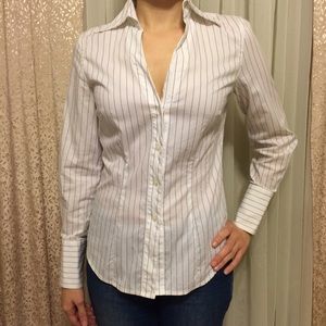 Express Design Studio XS Pinstripe Button Down