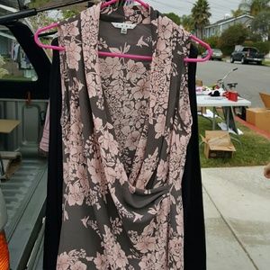 Sleeveless, Lightweight Low Neck Blouse