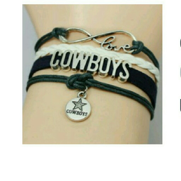 🎉 SALE 🎉NFL LEATHER "COWBOYS" BRACELET. - Picture 1 of 1