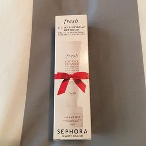 Brand new! Fresh cleanser and rose mask!
