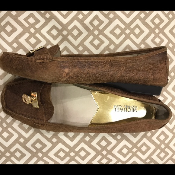 Michael Kors ostrich loafers