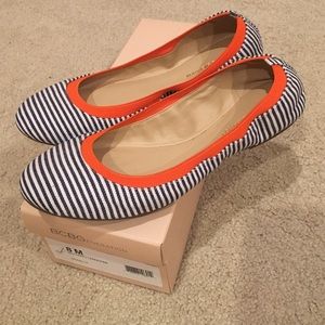 BCBGeneration Striped Moneli Flats