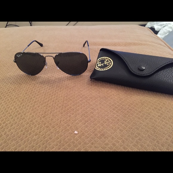 Ray-Ban black womens aviator sunglasses