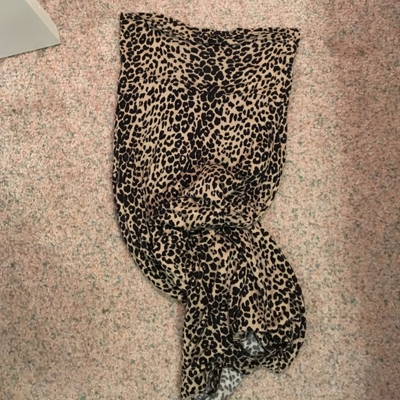 Leopard/cheetah print maxi skirt