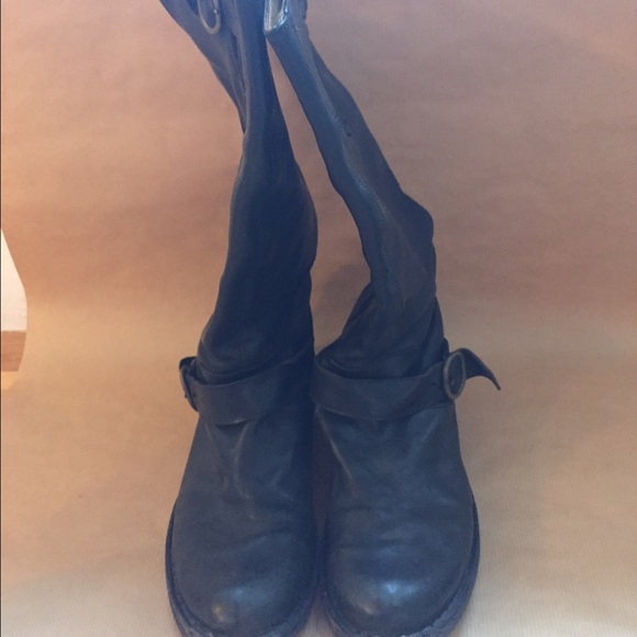 Fioriniti + baker black leather boots size 37