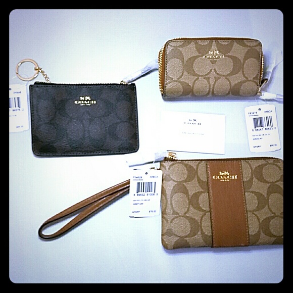 NWT Coach coin purses, wristlets and make up bags - Picture 2 of 4