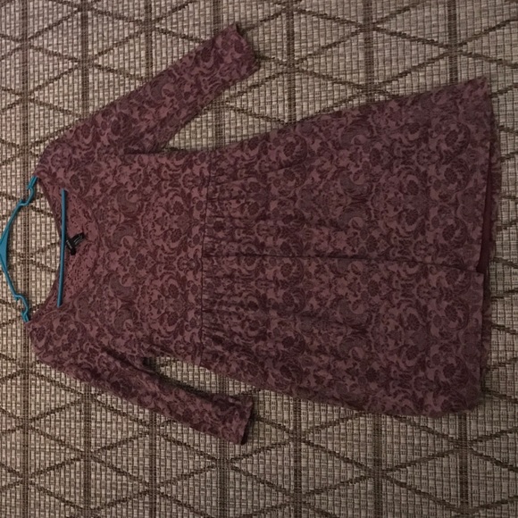 Purple paisley Forever 21 dress - Picture 1 of 3