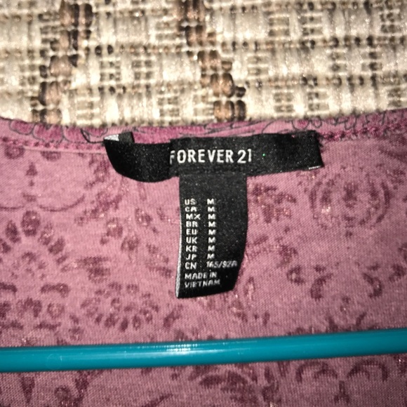 Purple paisley Forever 21 dress - Picture 2 of 3