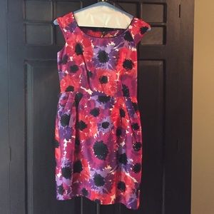 Flowered short dress