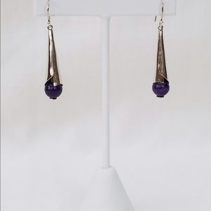 Blue onyx Sterling Silver Earring