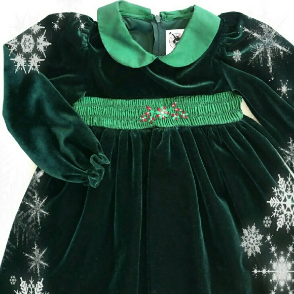 Velvet Smocked Waist Dress