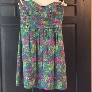 Splatter print dress