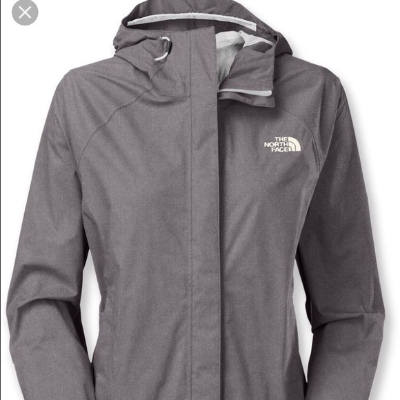 Grey NorthFace Venture rain jacket