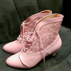 Pink Vintage Boots