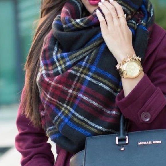 Charm City Accessories - Tartan Plaid Blanket Scarf