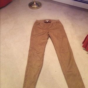 Tan REAL SUEDE (not fake!) pants!