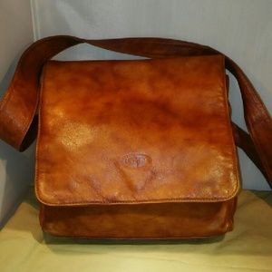 Leather Crossbody Bag Made in Italy