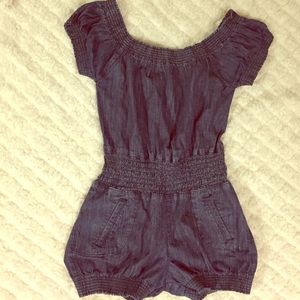 BEYONCE'S DEREON DENIM ROMPER