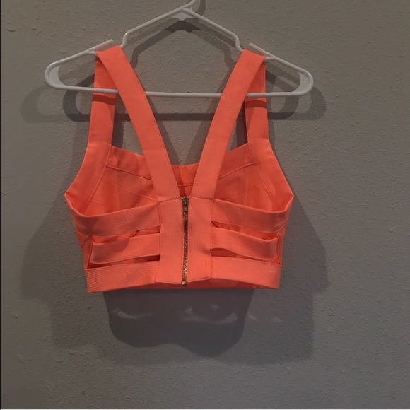 Coral bandage crop top - Picture 4 of 4