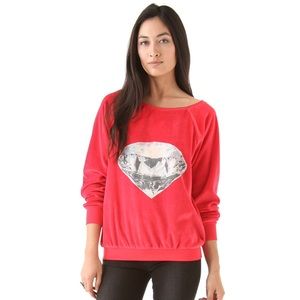 Wild fox white label diamond sweater NWT