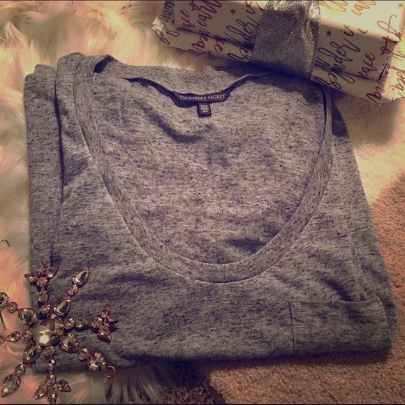 PINK Victoria's Secret Tops - Grey Victoria's Secret tee- bundle me!