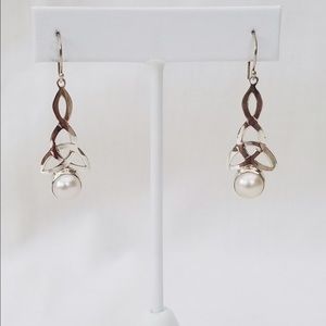Pearl Sterling Silver Earrings