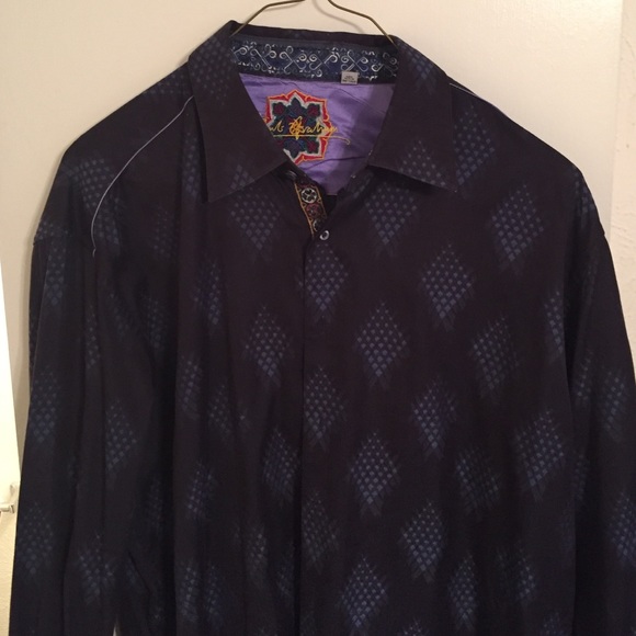 Robert Graham 3XL black and blue button down