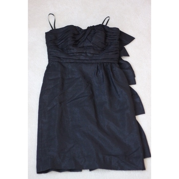 nwt BCBG generation strapless cascade back dress