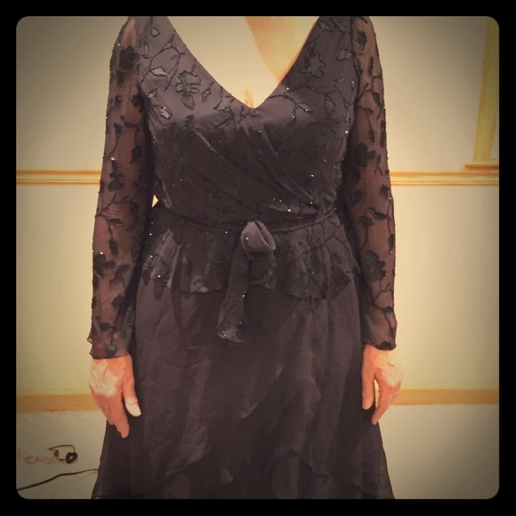 **SALE** Beautiful bridal/evening navy dress!