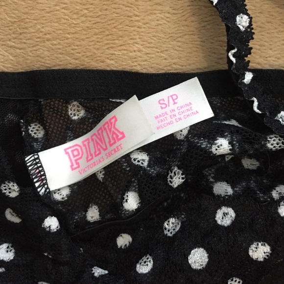 PINK POLKA DOT BRALETTE - Picture 3 of 3