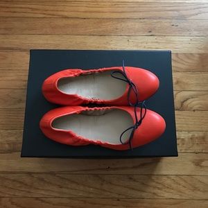 J. Crew leather ballet flats - never worn!