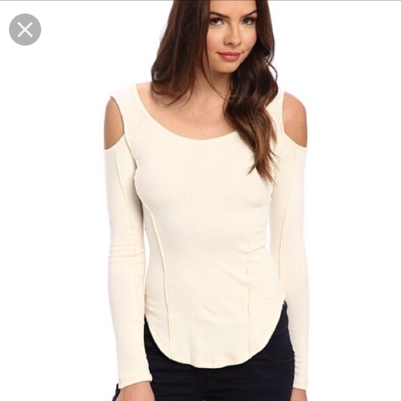 Free people prima ballerina cold shoulder top