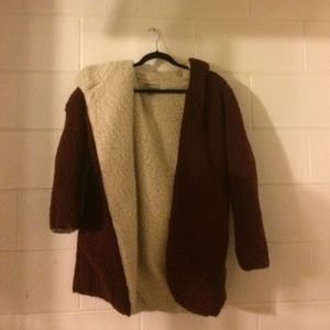 Ecote reversible fluffy fuzzy jacket