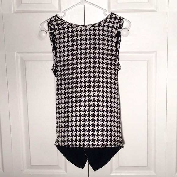 Julie Brown Tops - Checkered black and white tank Julie Brown Tops - Checkered black and white tank