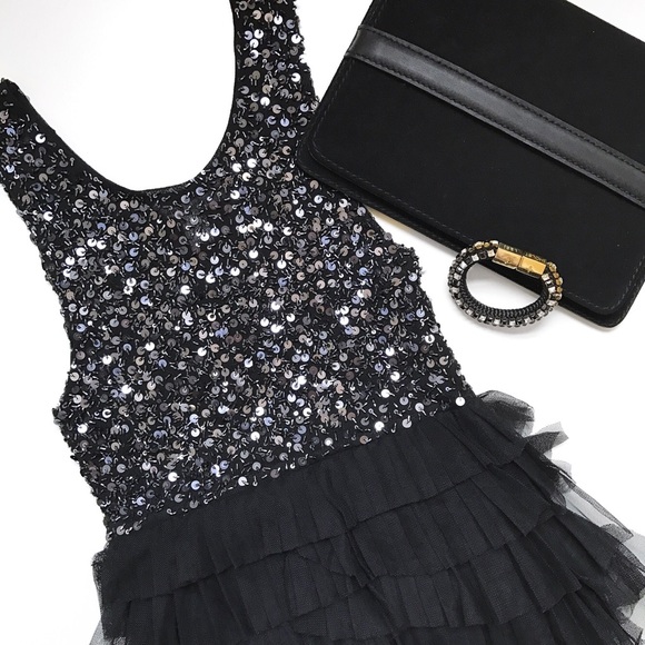 XS Alice + Olivia Sequined LBD