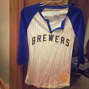 PINK Brewer's 3/4 length tee