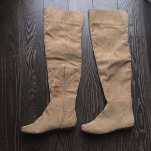 Nude Thigh High Boots