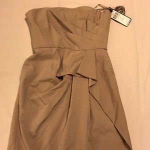 BCBG tan/beige cocktail dress