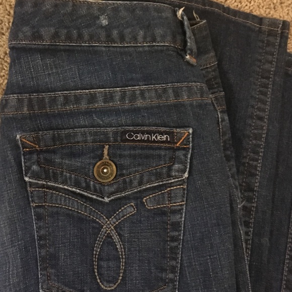 Calvin Klein lean boot cut jeans