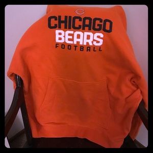 A Chicago Bears Orange hooded sweatshirt Men's