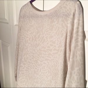 LOFT Tops - Leopard round neck long sleeve blouse LOFT Tops - Leopard round neck long sleeve blouse