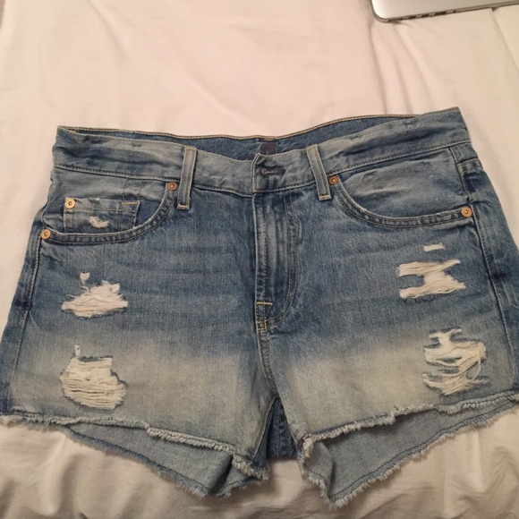 7 for all mankind jean shorts