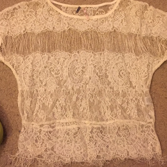 Pretty White Lace Top