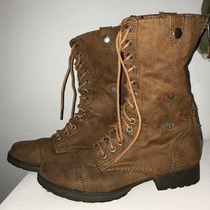 Mossimo Supply Co. Brown Combat Boots