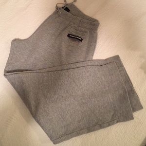 DKNY Heather gray sweat pants size XL wide leg