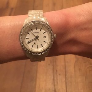 White tortoise Fossil watch