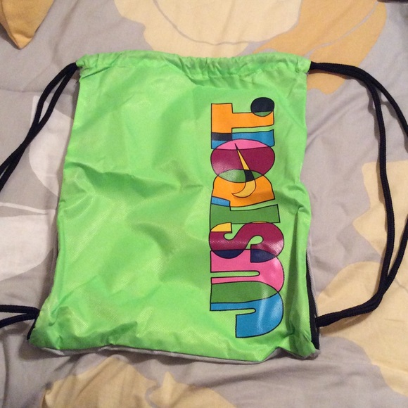 Lime Nike Drawstring Backpack