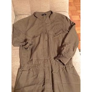Army green Romper by H&M