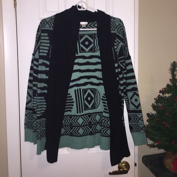 Aztec open sweater