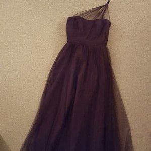 Alfred Angelo Bridesmaid dress in deep plum 8615L